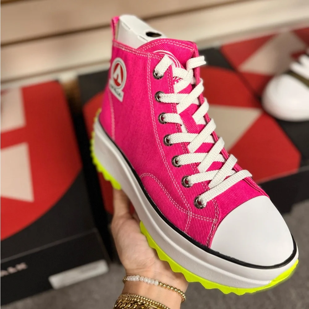 Pink Platform High Top Sneaker - Picture 5 of 5